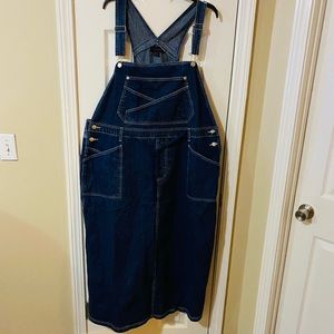 💙Vintage Denim & Co Overall Dress💙 NWT 🏷 2X Women 🔥🎁📦🚢